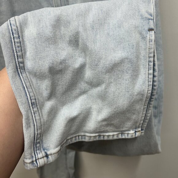 Abercrombie & Fitch Curve Love Slim Straight Ultra High Rise Jeans 31 Light Wash - Picture 6 of 9